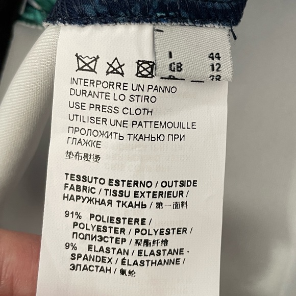 Pinko shoulder dress blue floral - Picture 8 of 10